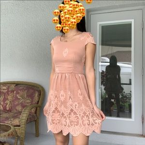 COPY - Pacsun lace cap skater dress